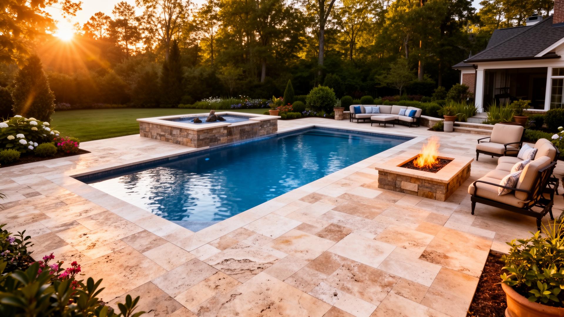 Hardscaped Patios vs Bare Pool Decks: Which Transforms Your Huntersville Backyard