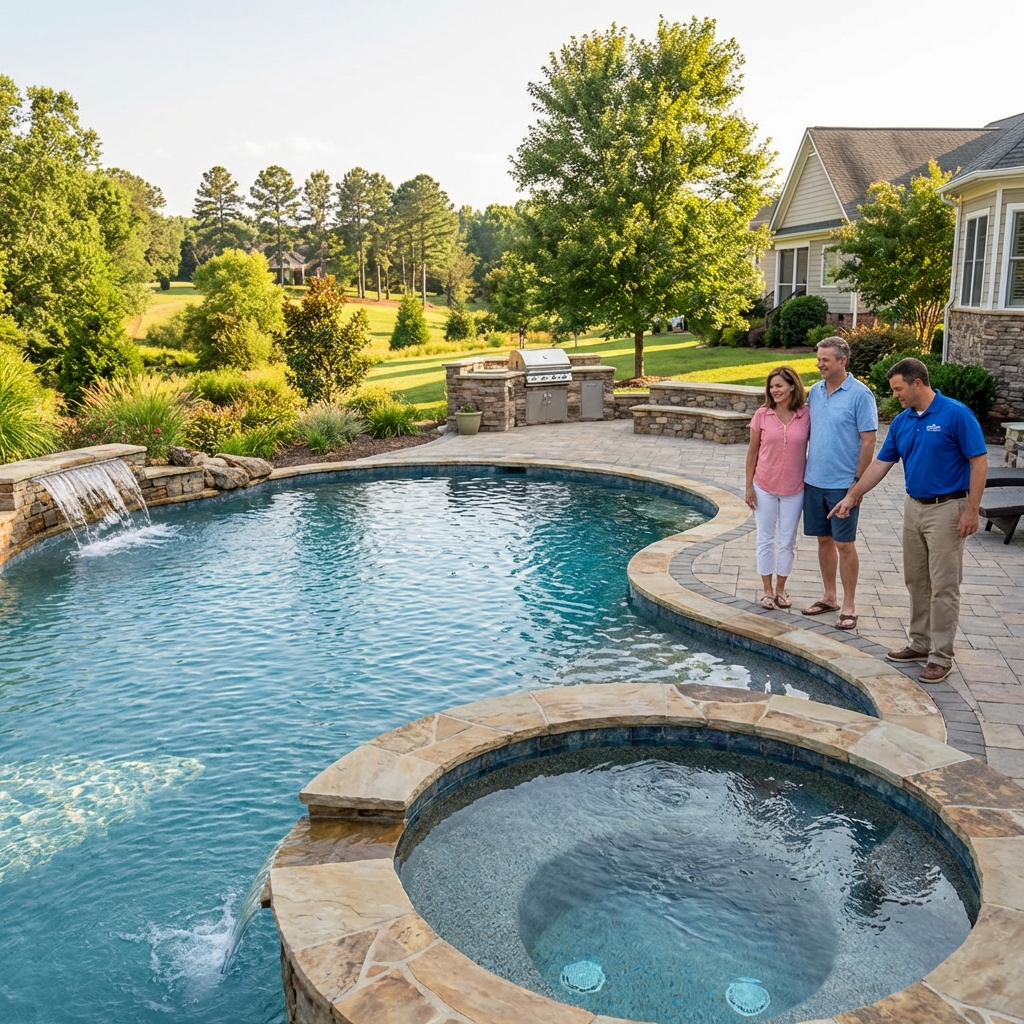 Quality materials used in a Denver pool renovation project