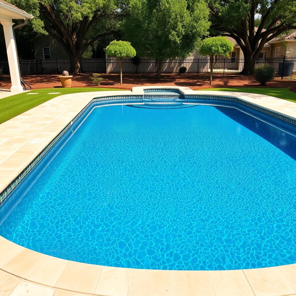Modern pool equipment upgrade with variable-speed pump and automation system