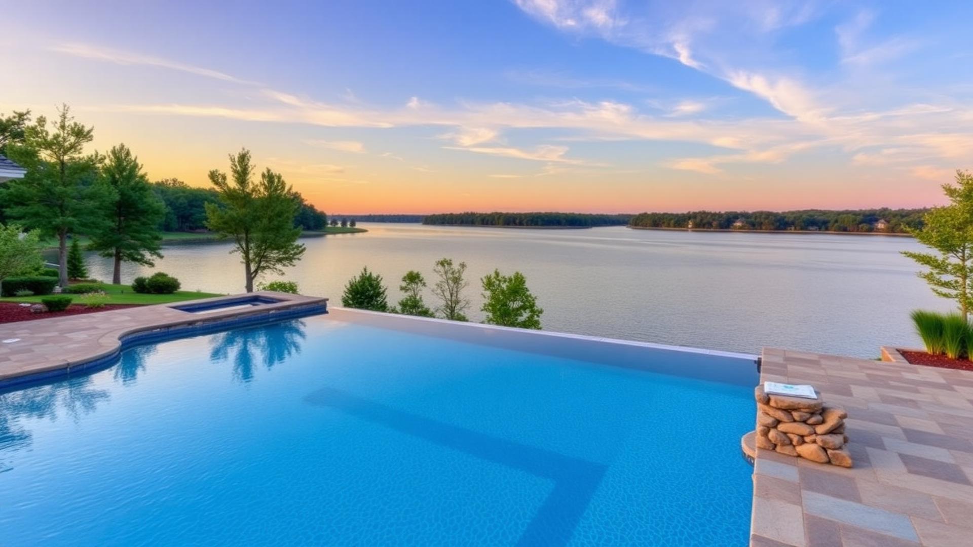 Pool construction in Cornelius, North Carolina