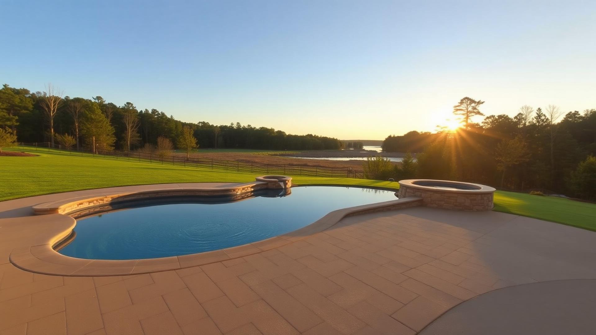 Pool construction in Denver, North Carolina