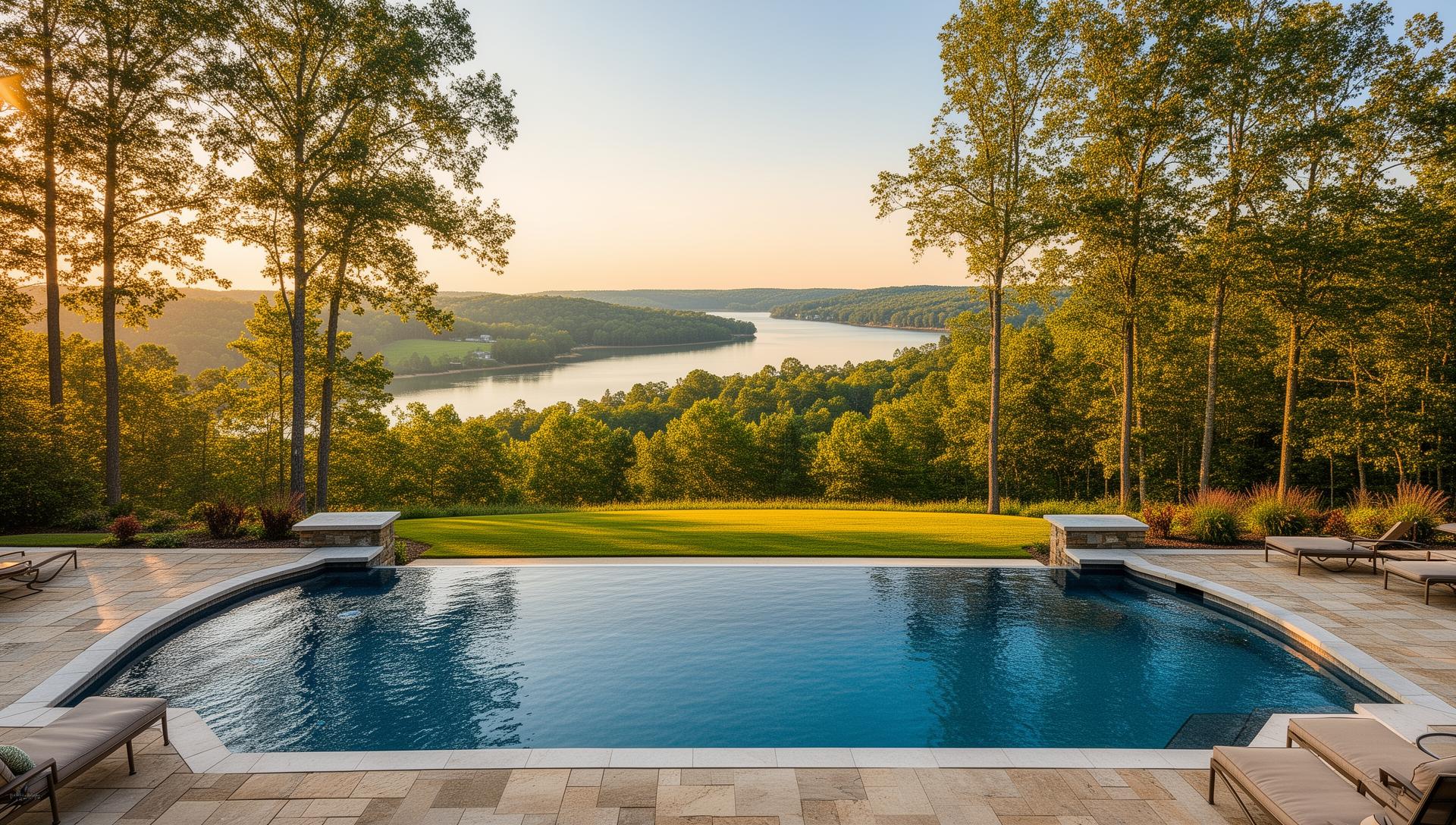 Custom pools and outdoor living in Mooresville, North Carolina
