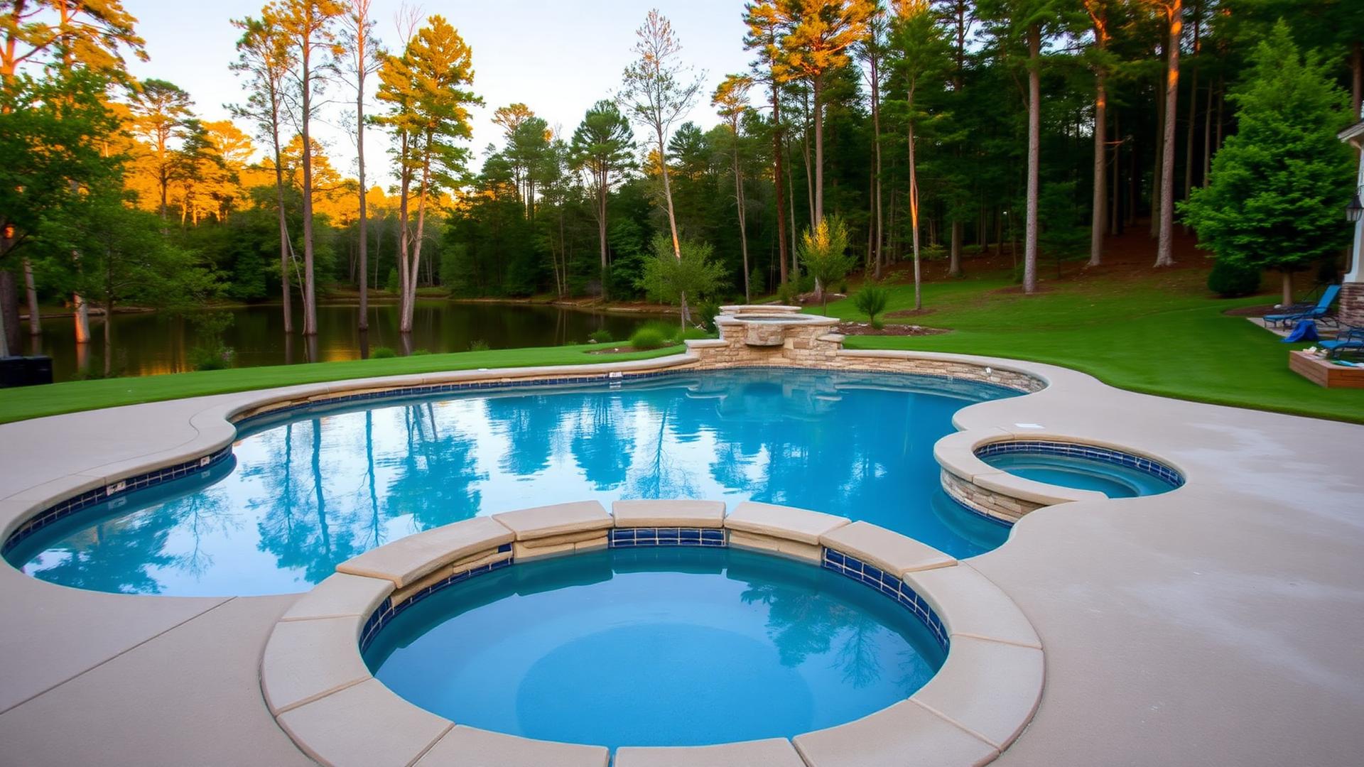 Pool construction in Terrell, North Carolina
